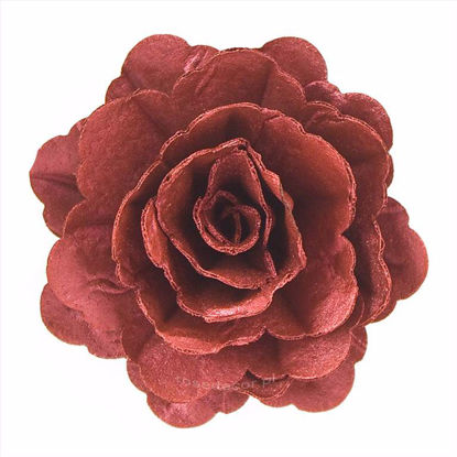 Obrazek RÓŻA CHIŃSKA DUŻA BURGUND PERŁOWY 321915 ROSE DECOR