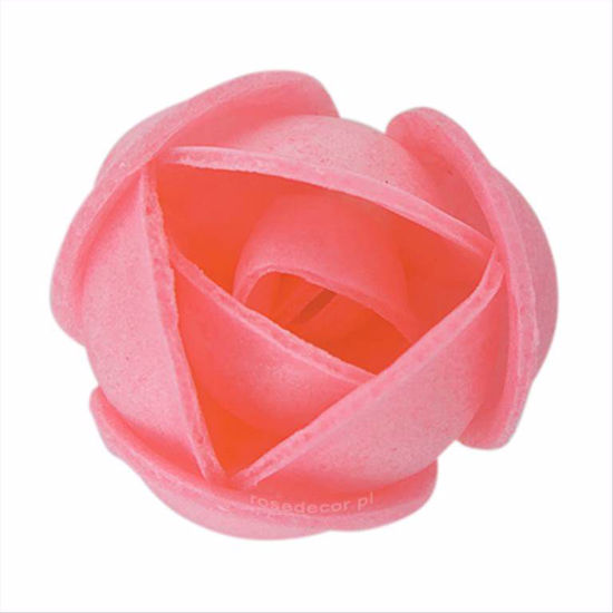 Obrazek RÓŻA WAFLOWA ŚREDNIA RÓŻOWA 140435 ROSE DECOR 