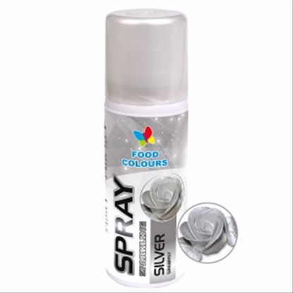 Obrazek BARWNIK SPRAY SILVER S11 50ML FOOD COLOURS 