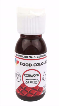 Obrazek BARWNIK DO CZEKOLADY RED OS-LC-024 18ML FOOD COLOURS