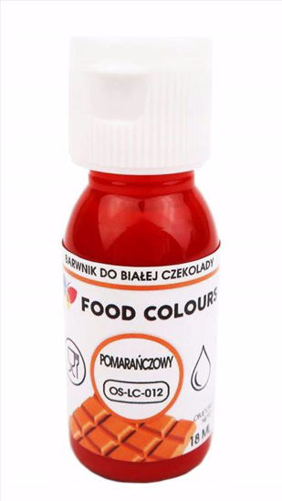 Obrazek BARWNIK DO CZEKOLADY POMARAŃCZOWY OS-LC-012 18ML FOOD COLOURS