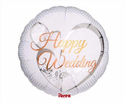 Obrazek BALON IBREX " HAPPY WEEDDING" GODAN