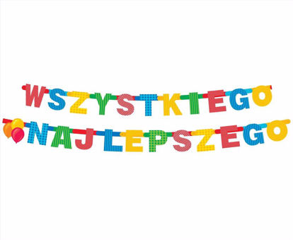 Obrazek GIRLANDA " WSZYSKIEGO NAJLEPSZEGO" PF-GWSN GODAN 