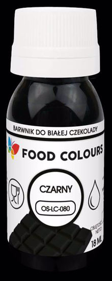 Obrazek BARWNIK DO CZEKOLADY BLACK OS-LC-080 18ML. FOOD COLOURS