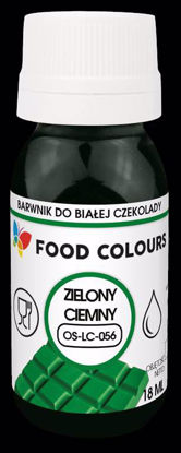 Obrazek BARWNIK DO CZEKOLADY DARK GREEN OS-LC-056 18ML. FOOD COLOURS