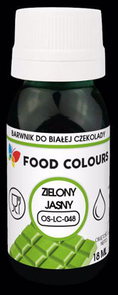 Obrazek BARWNIK DO CZEKOLADY LIGHT GREEN OS-LC-048 18ML FOOD COLOURS