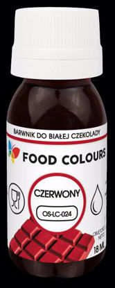 Obrazek BARWNIK DO CZEKOLADY RED OS-LC-024 18ML FOOD COLOURS